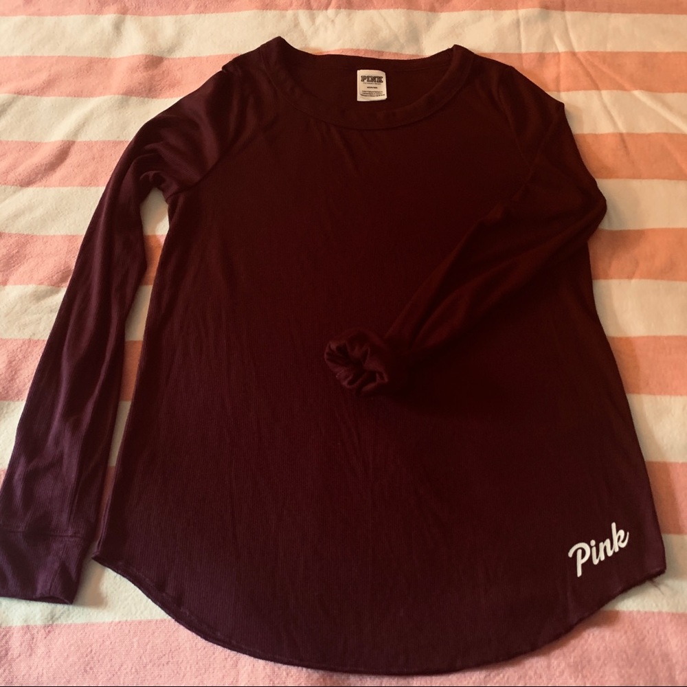 Victoria’s Secret Pink long sleeve ribbed shirt